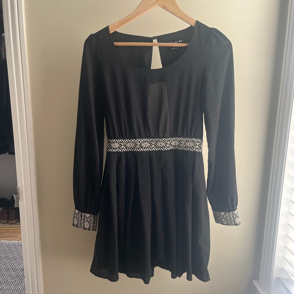 Holiday dress with open back